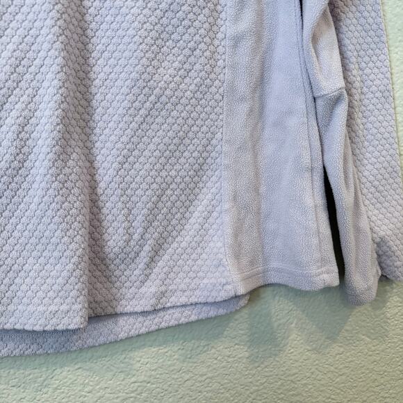 Columbia Glacial IV Half Zip Fleece Top lilac lavender purple textured - Picture 5 of 10